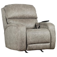 Casual Power Headrest Rocker Recliner with Massage