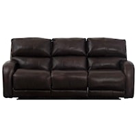 Power Headrest Reclining Sofa with Casual Style for Family Rooms