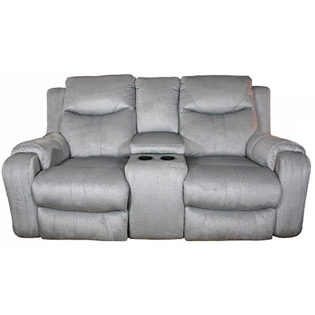 Reclining Sofa with Console & Power Headrest