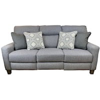 Transitional Power Headrest Sofa with Pillows and USB Port