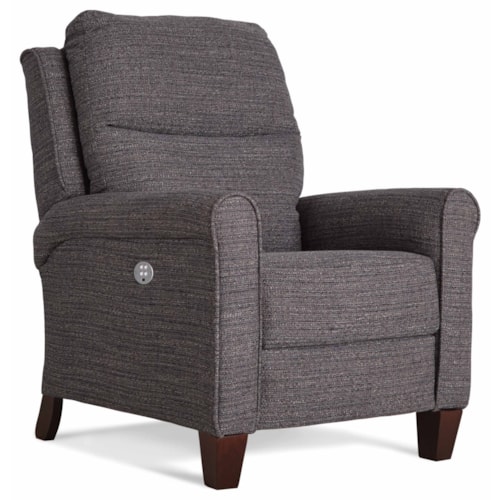 Contemporary Power Headrest High Leg Recliner with Lumbar Support