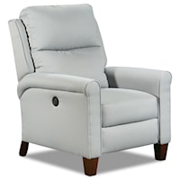 Contemporary Power Headrest High Leg Recliner with Lumbar Support