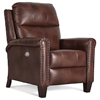 Contemporary Power Headrest High Leg Recliner with Lumbar Support