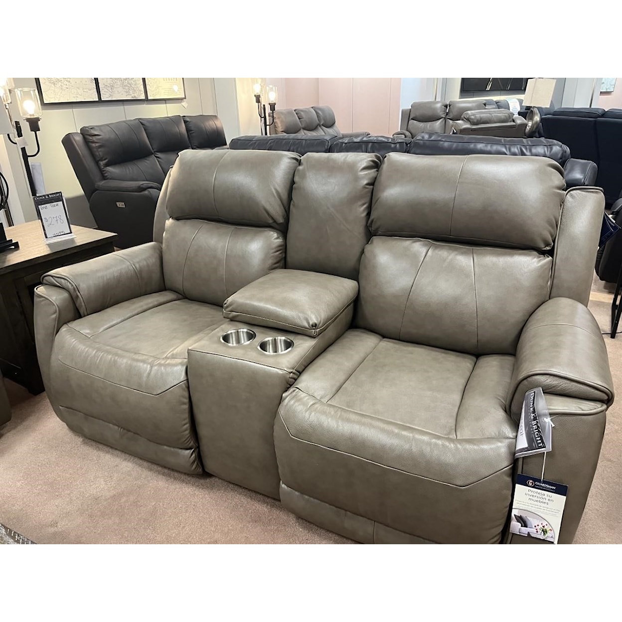 Southern Motion Safe Bet Power Plus Reclining Loveseat Console