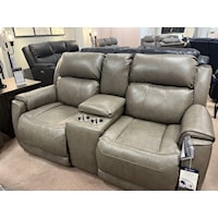 Casual Power Plus Reclining Loveseat with Console