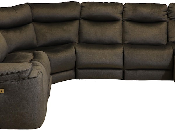 6pc Sectional with Chaise