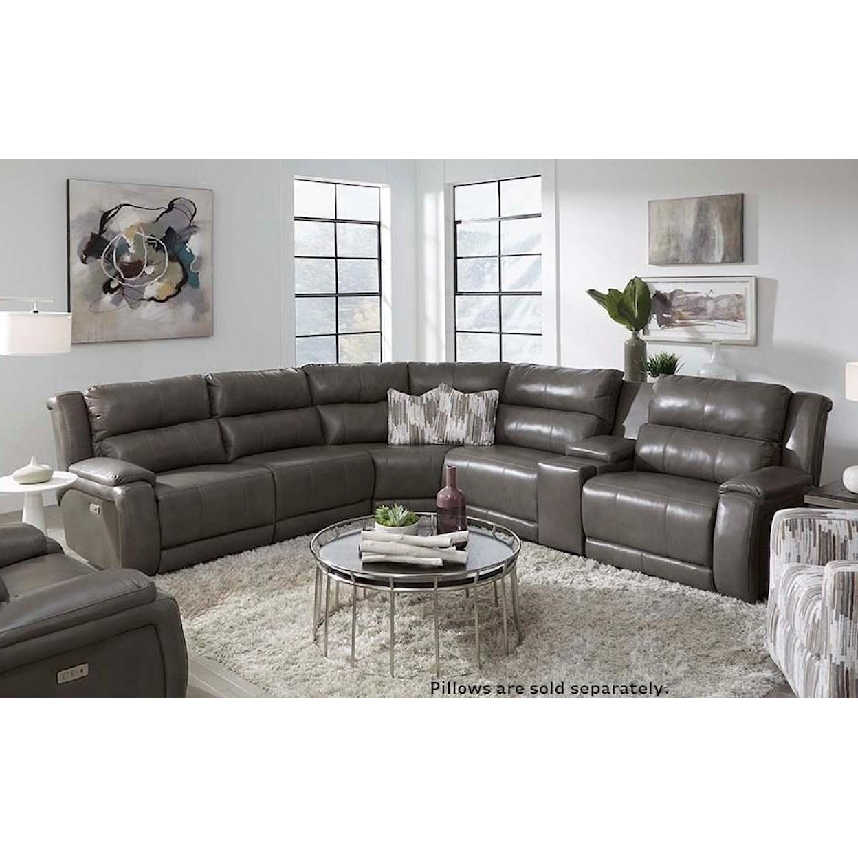 Southern Motion Sure Thing 6 Piece Reclining Sectional