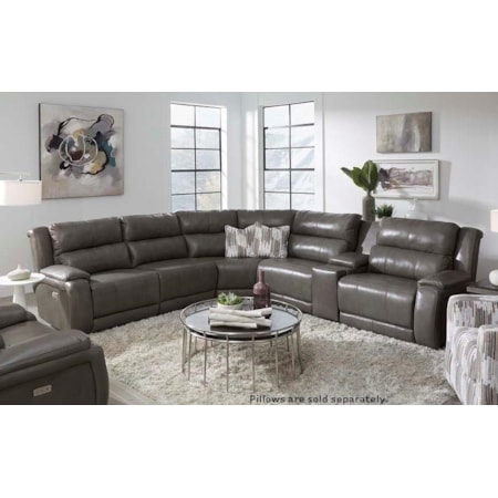 6 Piece Reclining Sectional
