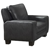 Transitional Power Headrest High Leg Recliner with USB Port