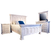 Chalet Queen Bedroom Group- Queen Bed,Dresser/Mirror,Nightstand