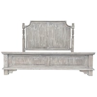 Modern Farmhouse Rustic Queen Panel Bed