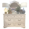 Split Nickel Freedom Dresser and Mirror Set