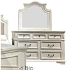 Split Nickel Freedom Dresser and Mirror Set