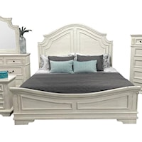 Solid King Panel Bed