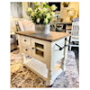 Split Nickel Martha Rustic Kitchen Island