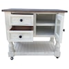 Split Nickel Martha Rustic Kitchen Island