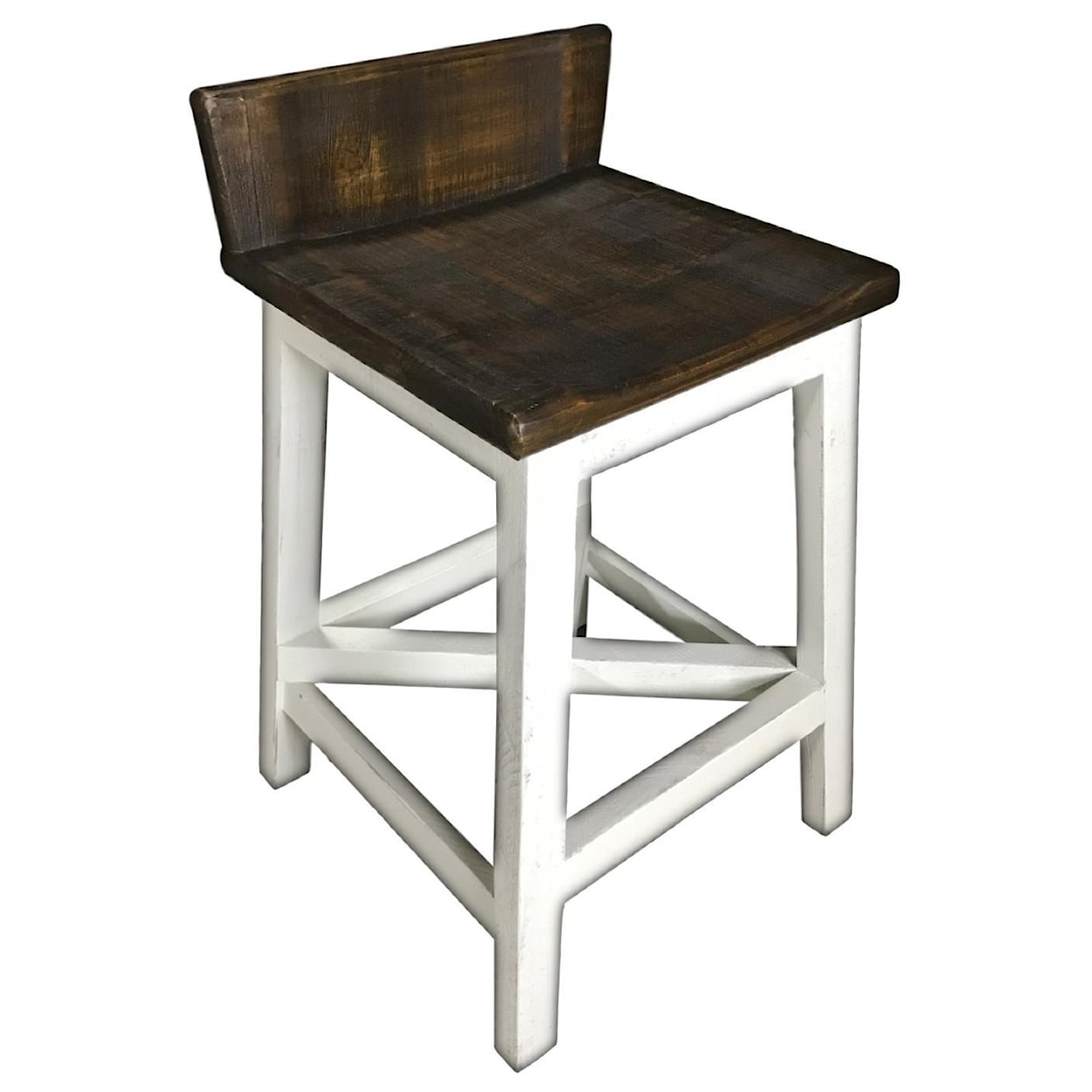 Split Nickel Puebla Counter Height Stool