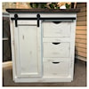 Split Nickel Puebla White Accent Chest