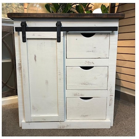 White Accent Chest