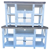 Rustic White TV Stand