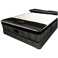 Queen Super Firm Pocketed Coil Mattress and Extra Sturdy Foundation
