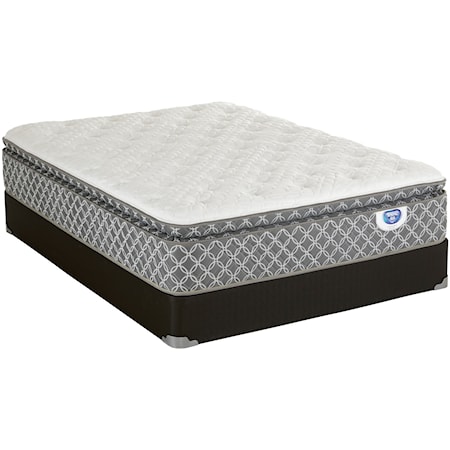 Queen Pillow Top Pocketed Coil Mattress Set