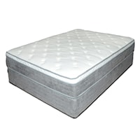 Queen EuroTop Mattress and Wood Eco Base Foundation