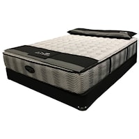 Full Super Firm Pocketed Coil Mattress and Low Profile Foundation