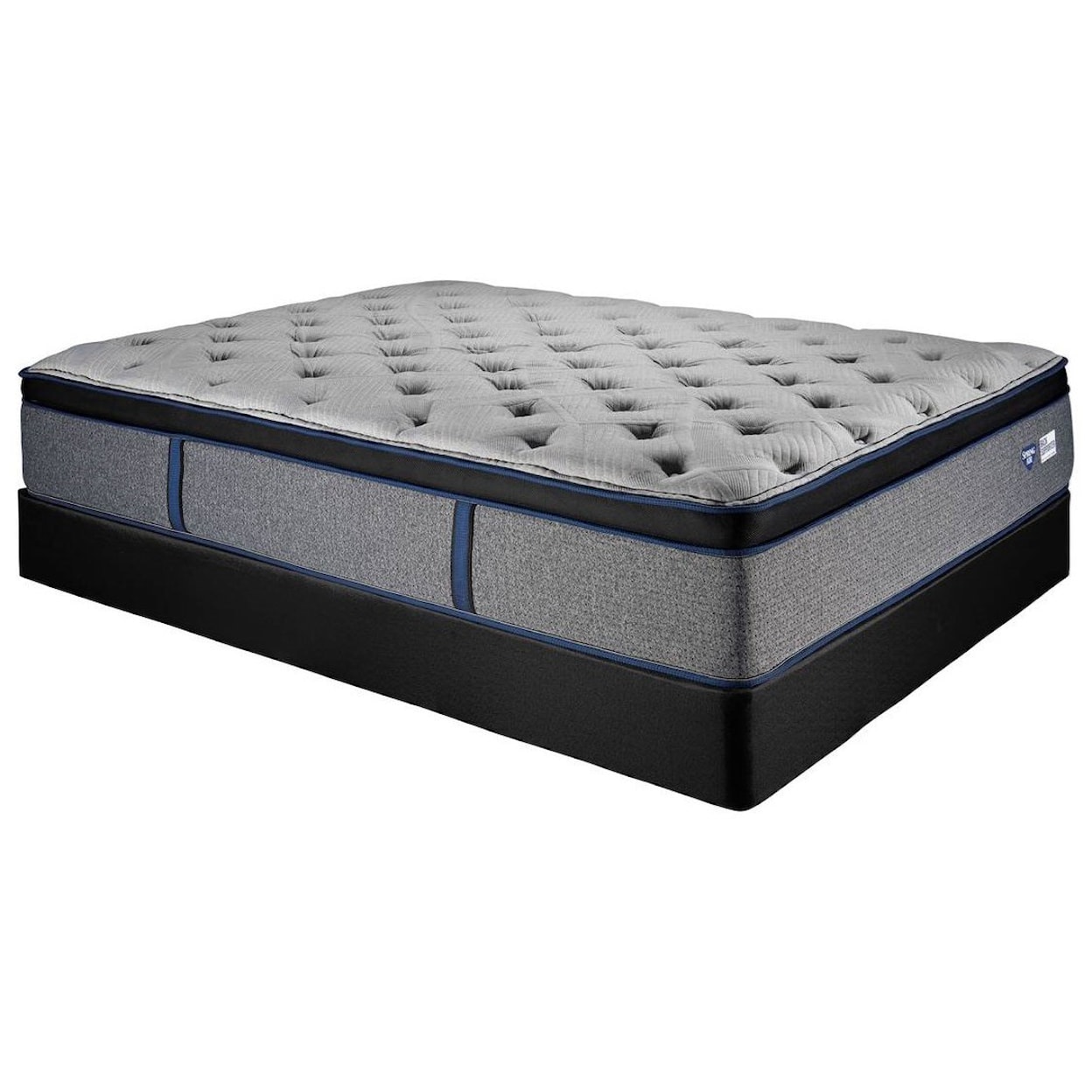 Spring Air Calypso ET Cal King Pocketed Coil Mattress Low Pro Set