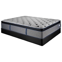 Twin Euro Top Pocketed Coil Mattress and Low Profile Foundation