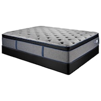 Full Euro Top Pocketed Coil Mattress and Low Profile Foundation