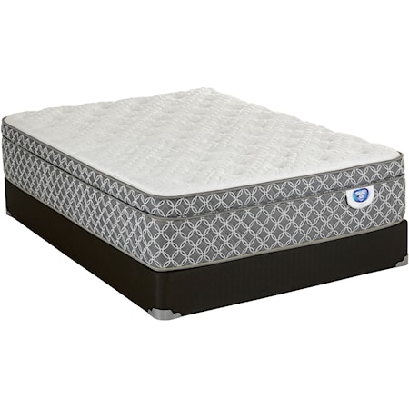 Queen Euro Top Pocketed Coil Mattress Set