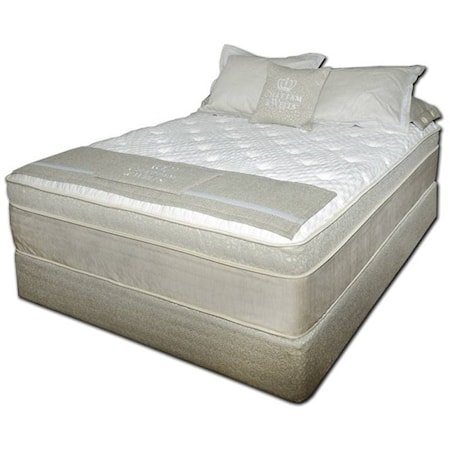 Twin Coil on Coil Pillow Top Mattress and Chattam and Wells Tan Foundation