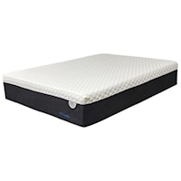 Twin Extra Long 12" Cushion Firm Hybrid Mattress and 9" Standard Foundation