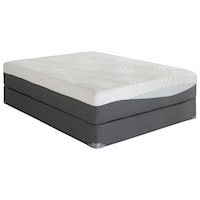 Twin 12" Luxury Plush Gel Memory Foam Mattress and 9" Wood Foundation