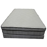 Twin Euro Top Innerspring Mattress and Eco-Wood Foundation