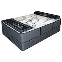 Twin Extra Long Firm Innerspring Mattress and Eco-Wood Foundation