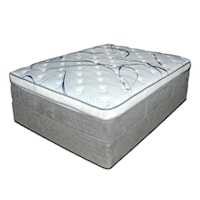 Queen 13.5" Pillow Top Mattress and Wood Eco Base Foundation