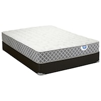 Full Firm Innerspring Mattress and Charcoal Foundation