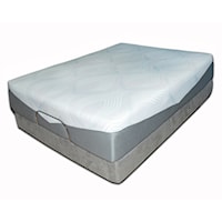 Queen 13" Gel Hybrid Mattress and Eco-Base Foundation