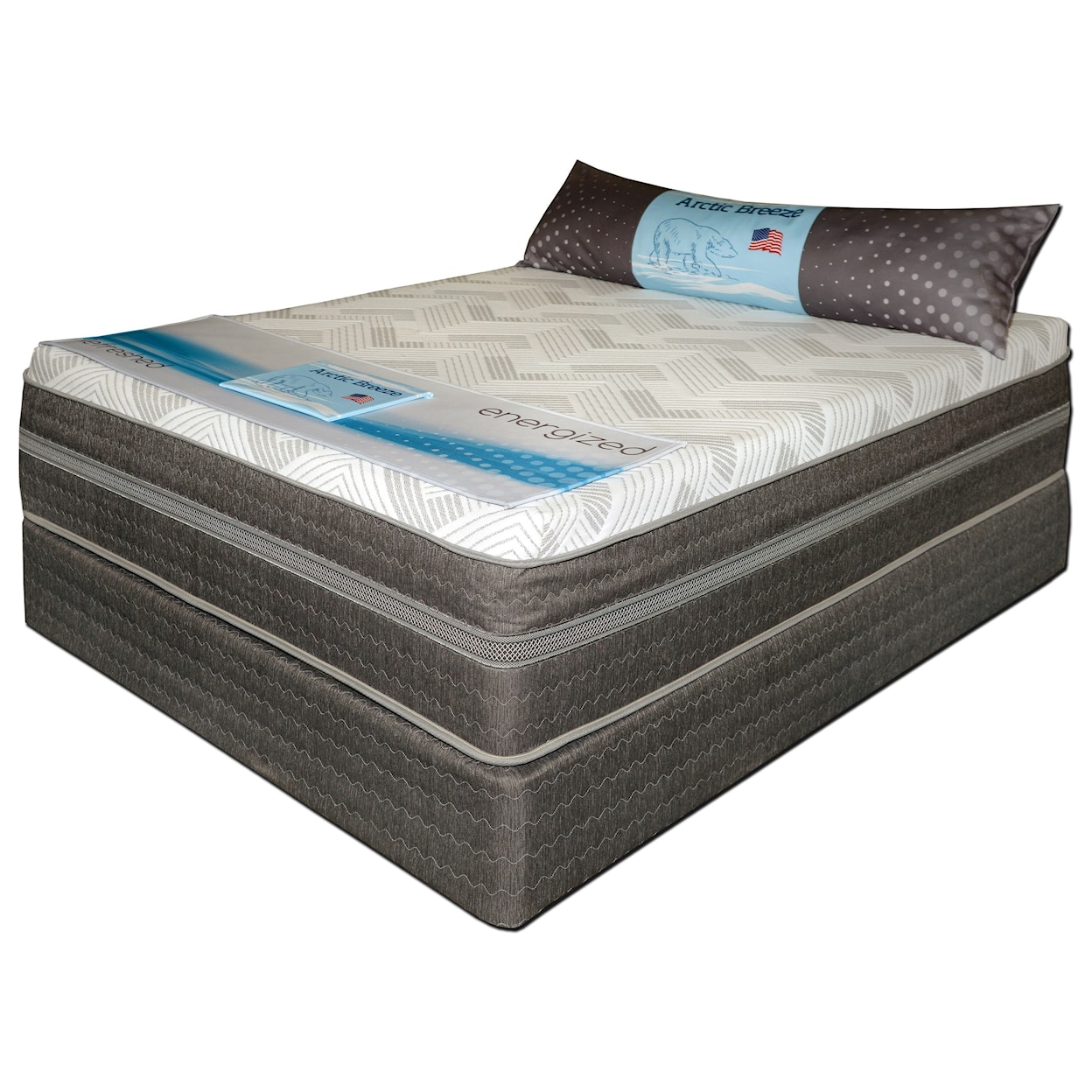 Spring Air Glacier Hybrid Utra Plush Twin Hybrid Mattress Set