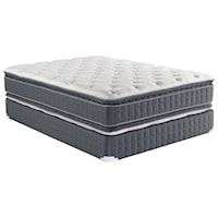 Queen 15" Two Sided Pillow Top Mattress and 9" Wood Foundation