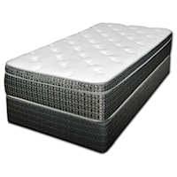 Queen Pillow Top Innerspring Mattress and Eco-Wood Foundation