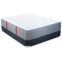 Queen Plush Pocketed Coil Mattress and Extra Sturdy Foundation