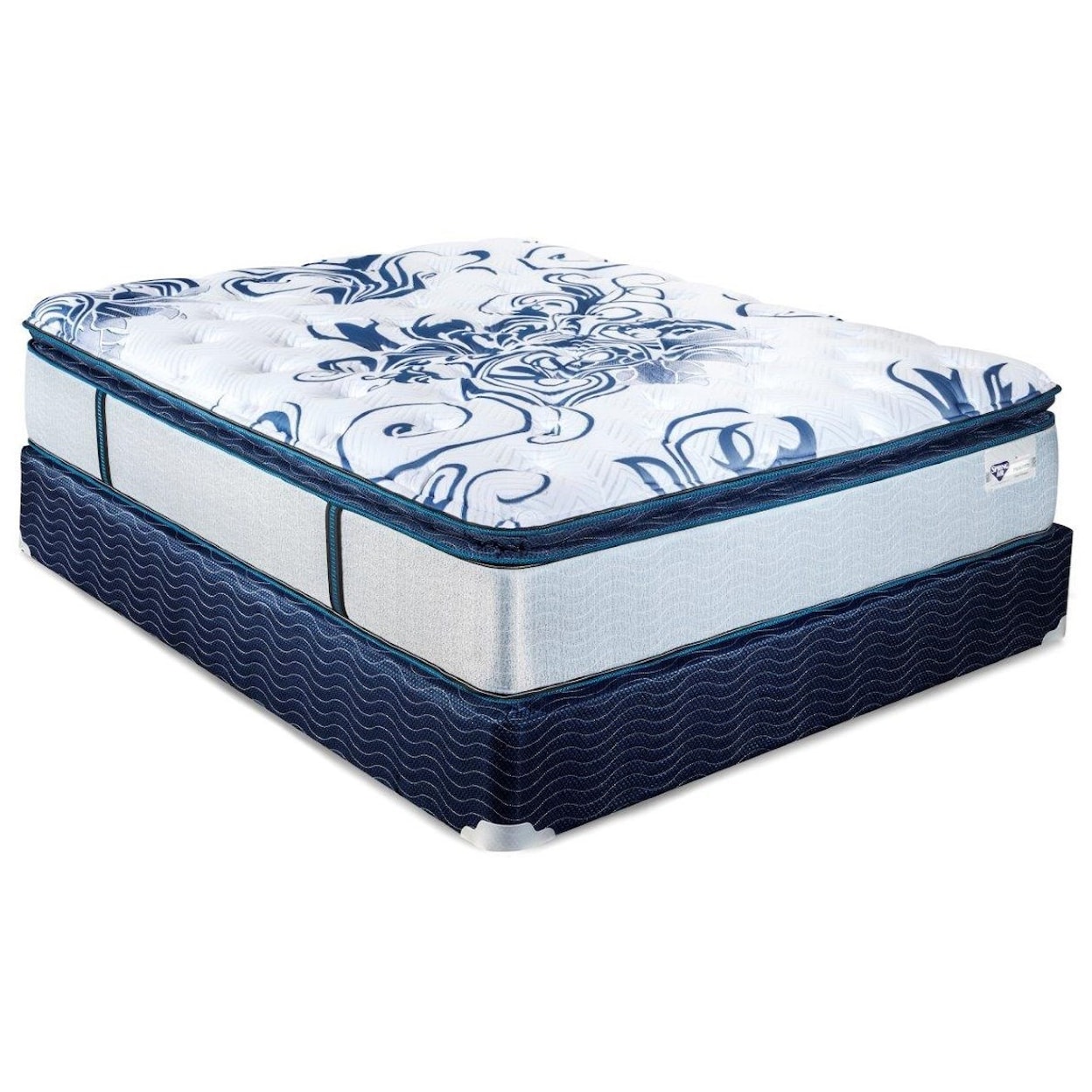 Spring Air Hyacinth ET Twin Pocketed Coil Mattress Set