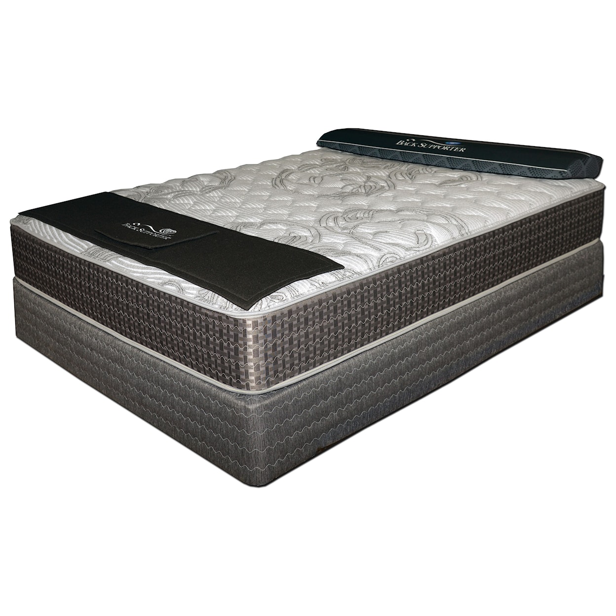 Spring Air Iris Plush Twin Plush Independent Coil Mattress Set