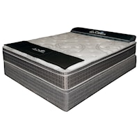 King Pillow Top Pocketed Coil Mattress and Foundation