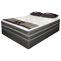 King Cushion Firm Independent Coil Hand Tufted Mattress and Standard Foundation