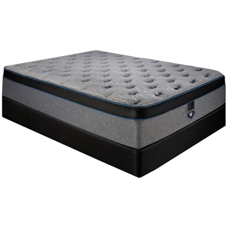 King 14" Plush Euro Top Low Profile Set