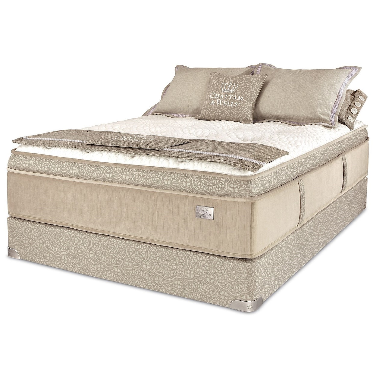 Spring Air Paxton Pillow Top Full Pocketed Coil Mattress Set